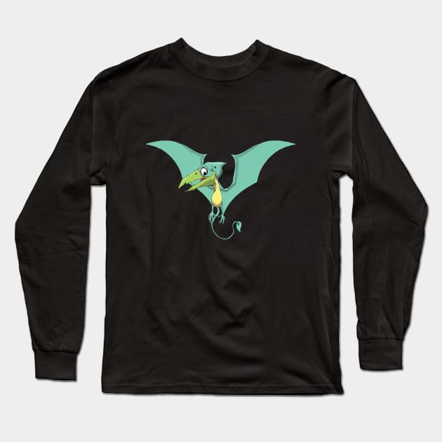 Pterosaur Long Sleeve T-Shirt by Wickedcartoons